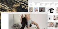 a screen shot of a google search page with a man in underwear