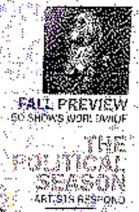 a poster for the fall preview of the political season